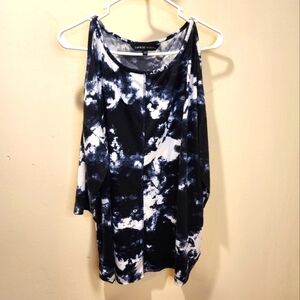 Capsule Tie Dye Cold shoulder Plus size top size 12
